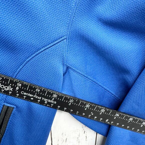 New Eddie Bauer Jacket Men Size Medium Weather Resist Soft Shell Full Zip Blue - Picture 5 of 8